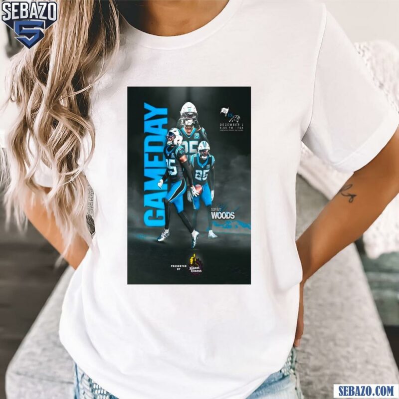 Carolina Panthers Xavier Woods Gameday Shirt t-shirt