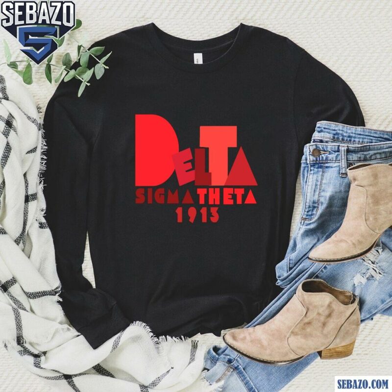 Cartoon Delta Sigma Theta 1913 Shirt long sleeved