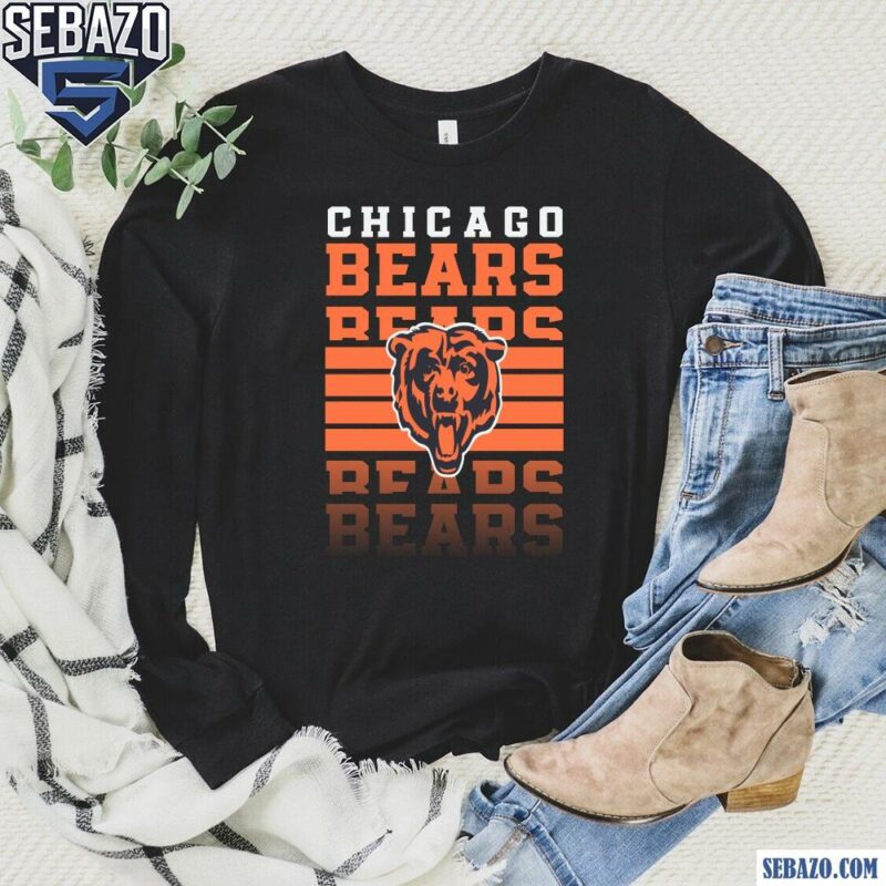 Chicago Bears Football Logo Echo Back To Back Shirt long sleeved