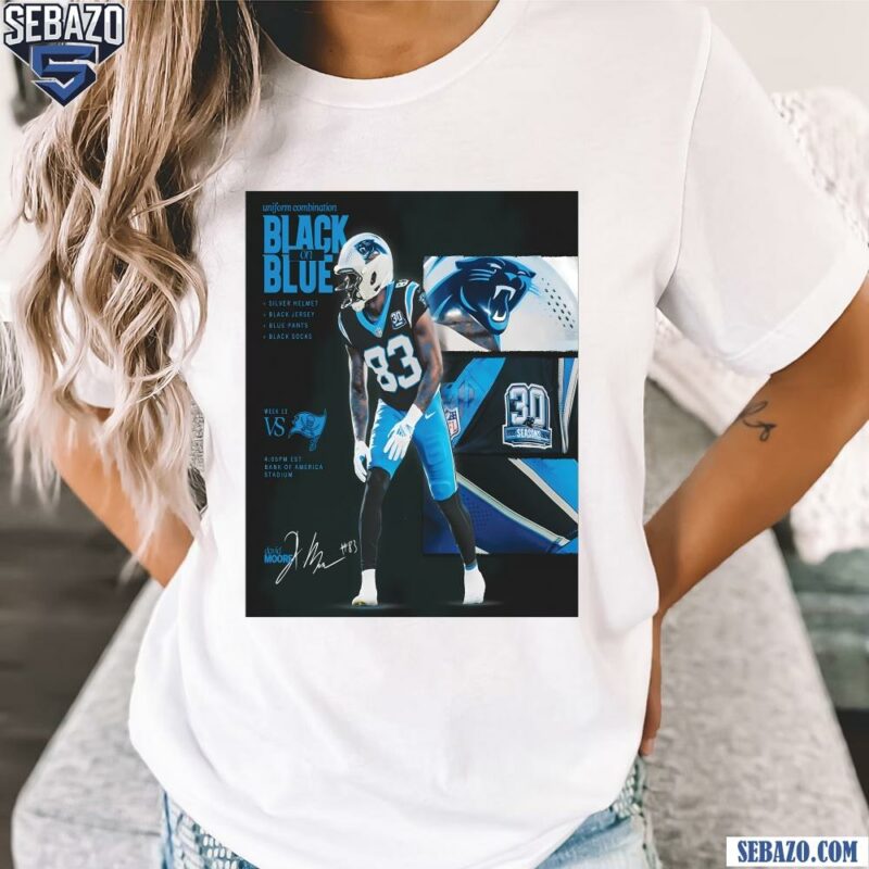 David Moore Carolina Panthers Vs Tampa Bay Buccaneers Shirt t-shirt