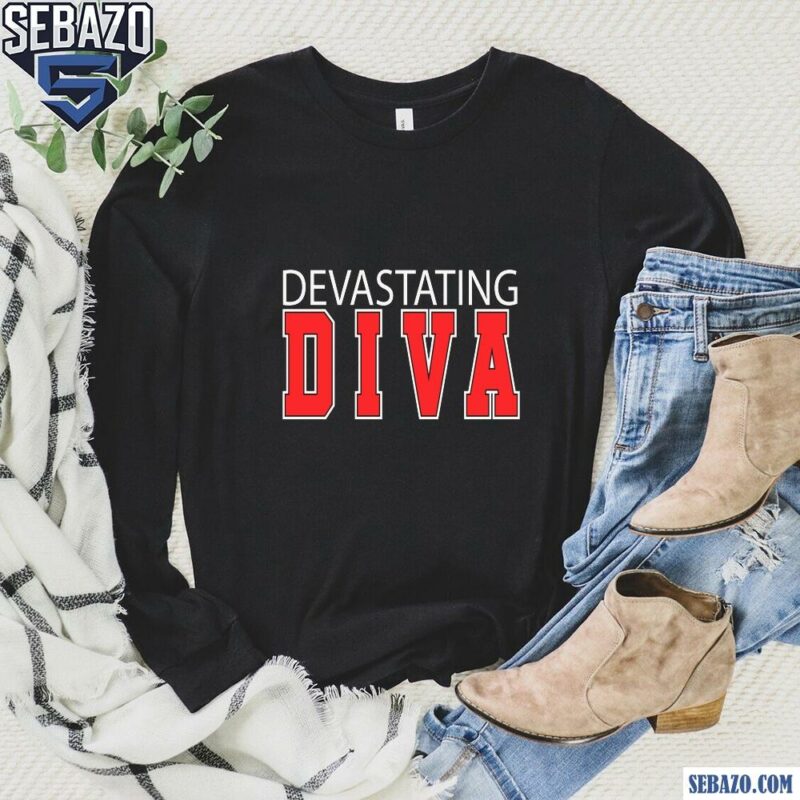 Delta Sigma Theta Sorority Devastating Diva Shirt long sleeved