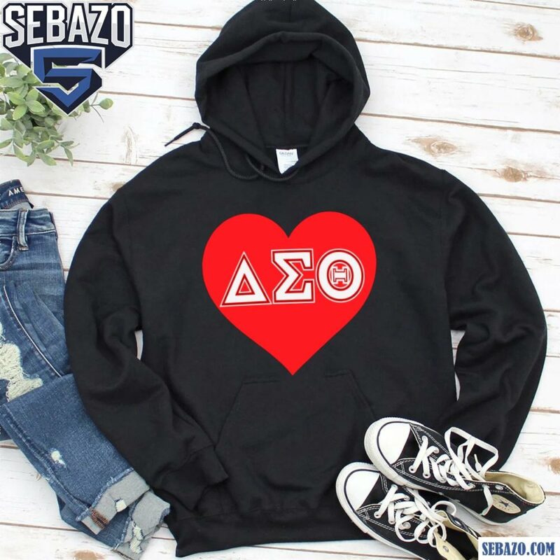 Delta Sigma Theta Sorority Heart Shirt hoodie