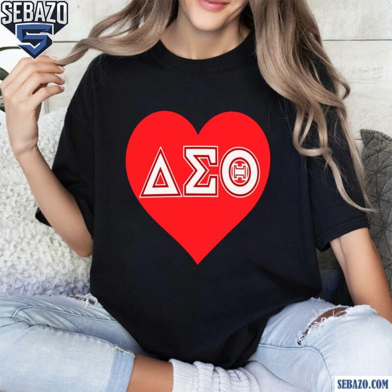 Delta Sigma Theta Sorority Heart Shirt t-shirt