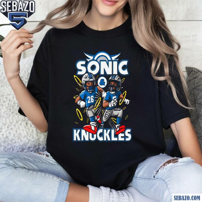 Detroit Lions Gibbs And Montgomery Sonic And Knuckles Shirt t-shirt