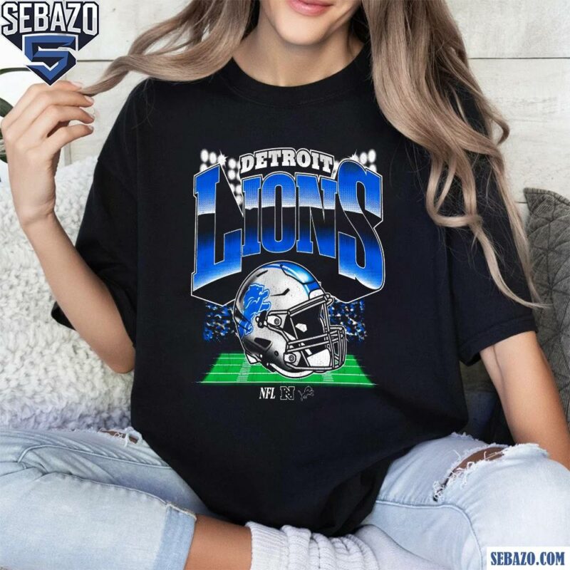 Detroit Lions NFL Football Logo Helmet Shirt t-shirt