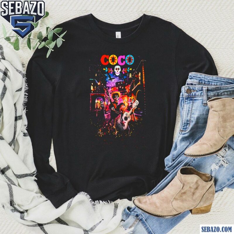 Disney Coco Movie Poster Shirt long sleeved