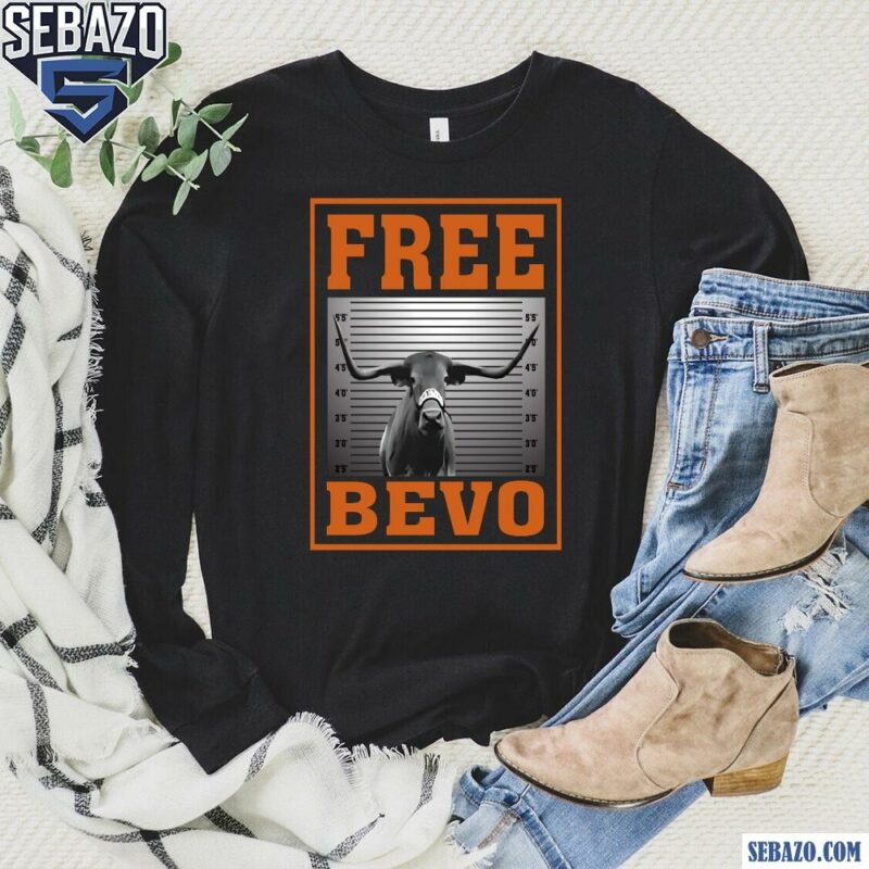 Free Bevo Texas Longhorns Football Mascot Shirt long sleeved