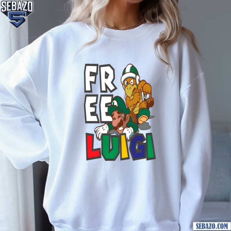 Free Luigi Mangione Funny Luigi Super Mario Shirt sweatshirt