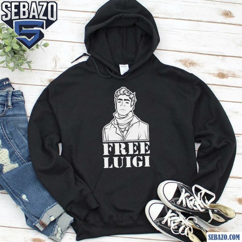 Free Luigi White Lineart Luigi Mangione Shirt hoodie