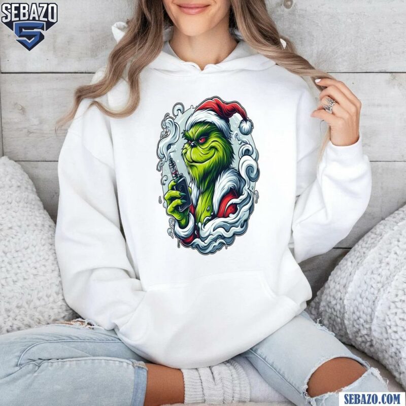 Funny Christmas Grinch Vaper Shirt hoodie