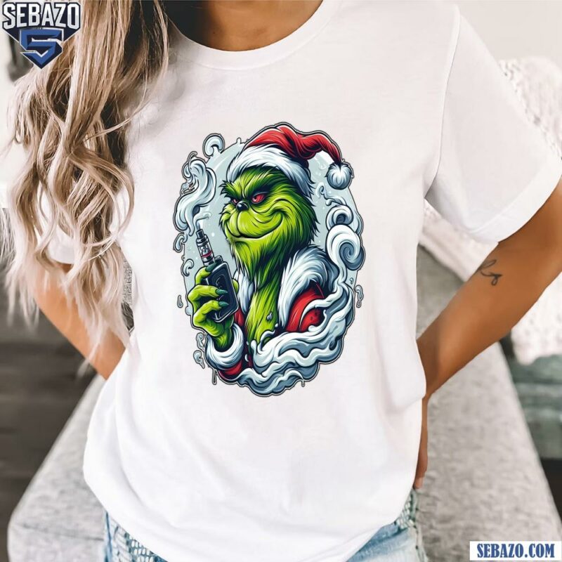 Funny Christmas Grinch Vaper Shirt t-shirt