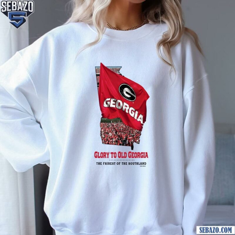 Glory To Old Georgia Bulldogs Football Flag Shirt sweatshirt