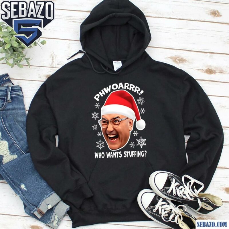 Gregg Wallace Santa Hat Phwoarrr Who Wants Stuffing Shirt hoodie