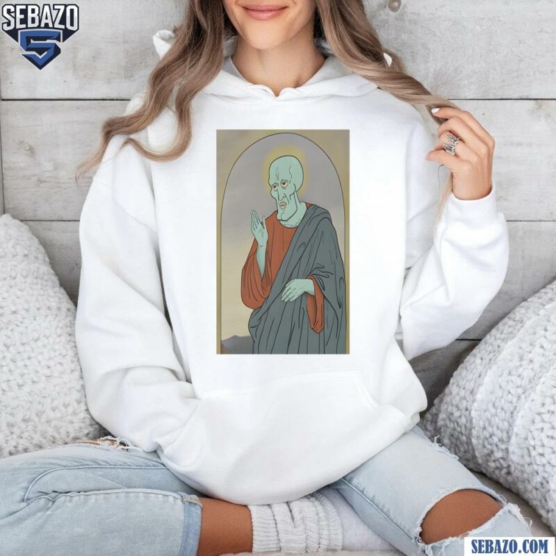 Handsome Jesus Squidward Funny Meme Shirt hoodie