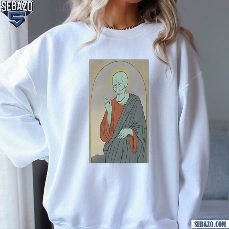 Handsome Jesus Squidward Funny Meme Shirt sweatshirt