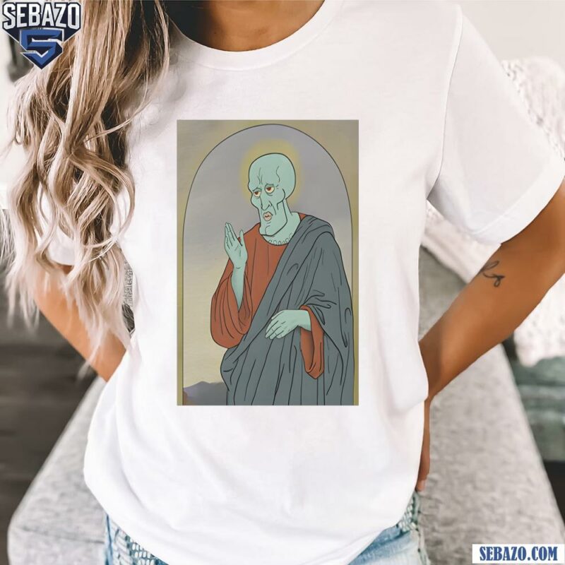 Handsome Jesus Squidward Funny Meme Shirt t-shirt