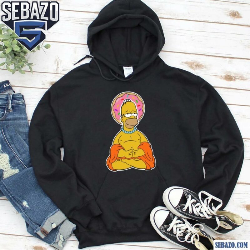 Homer Simpson Doughnut Buddha Shirt hoodie