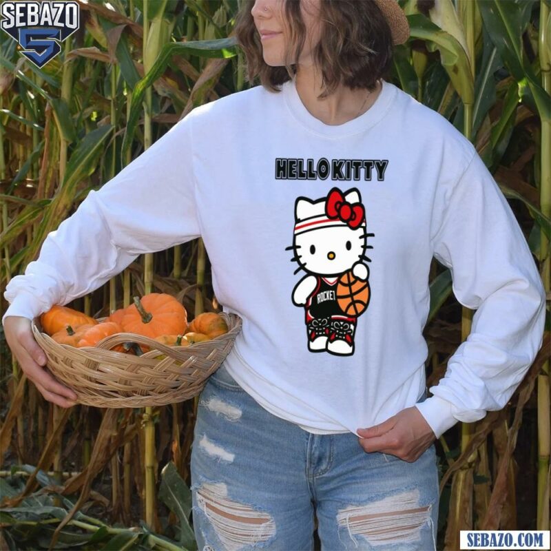 Houston Rockets Hello Kitty Basketball Shirt long sleeved