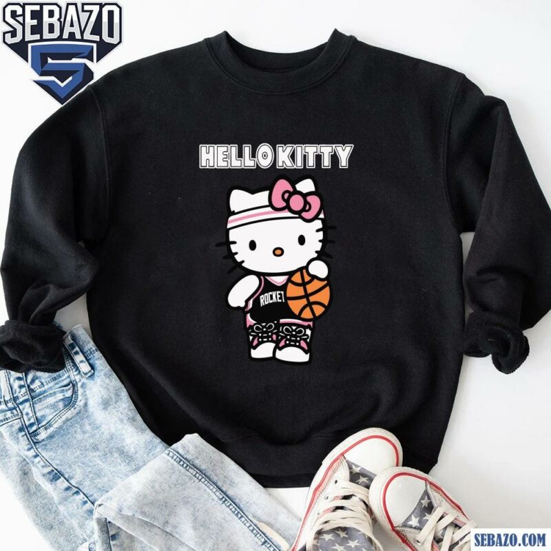 Houston Rockets Pink Hello Kitty Basketball Shirt sweatshirt