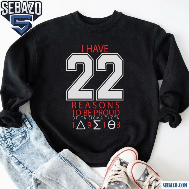 I Have 22 Reasons To Be Pround Delta Sigma Theta Shirt sweatshirt