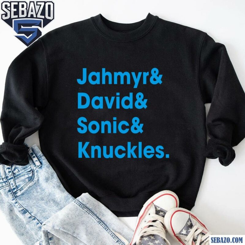 Jahymr Gibbs And David Montgomery Sonic And Knuckles Shirt sweatshirt