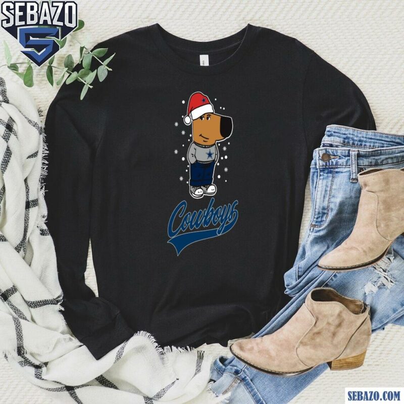 Just A Chill Guy Dallas Cowboys Football Christmas Shirt long sleeved