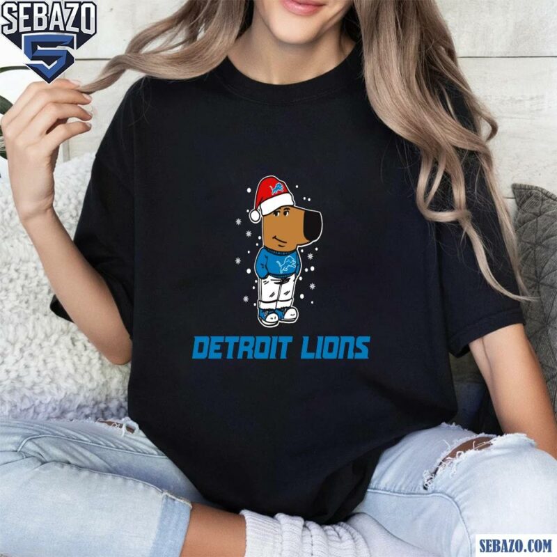 Just A Chill Guy Detroit Lions Football Christmas Shirt t-shirt