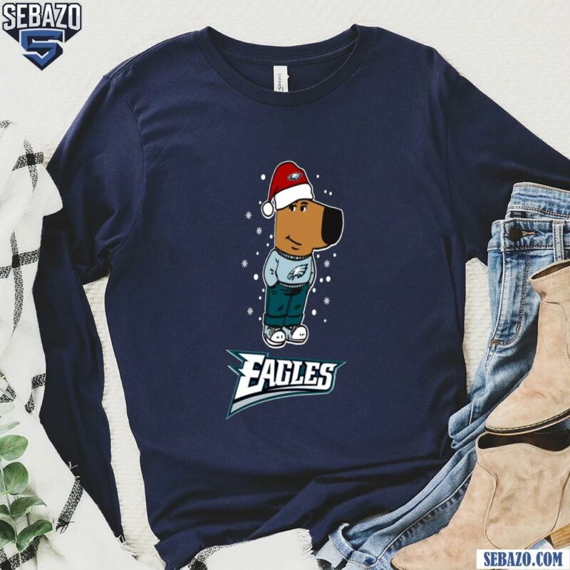 Just A Chill Guy Philadelphia Eagles Football Christmas Shirt long sleeved