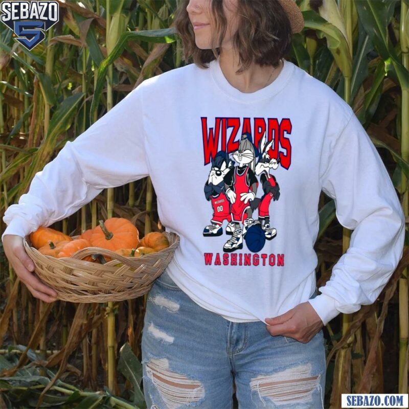 Looney Tunes Washington Wizards Nba Basketball Shirt long sleeved