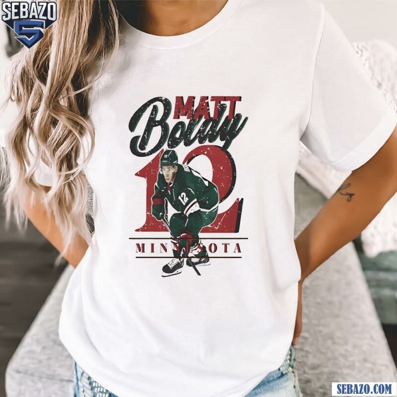 Matt Boldy 12 Player Minnesota Wild Hockey Shirt t-shirt