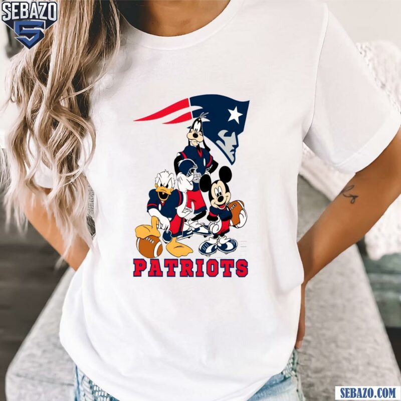 Mickey And Friends New England Patriots Football Shirt t-shirt