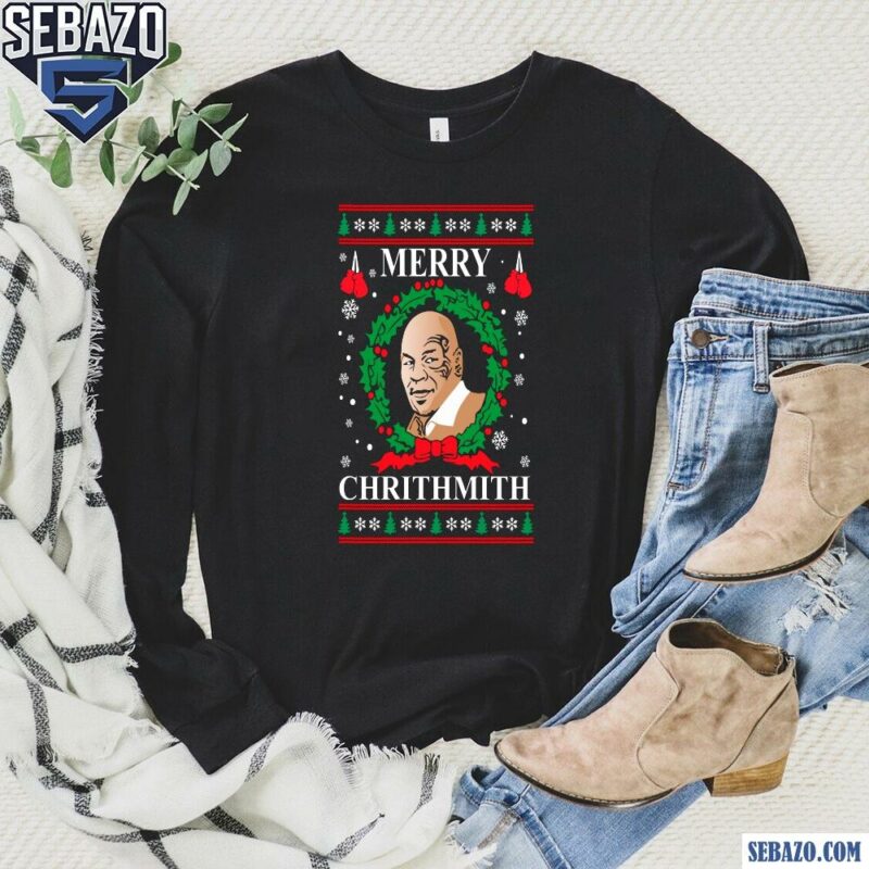 Mike Tyson Merry Chrithmith Ugly Christmas Shirt long sleeved