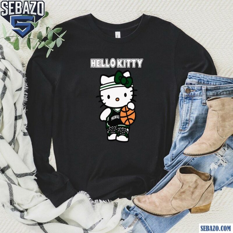 Milwaukee Bucks Hello Kitty Basketball Shirt long sleeved