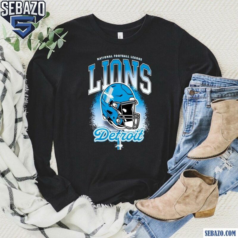 National Football League Detroit Lions Vintage Logo Shirt long sleeved