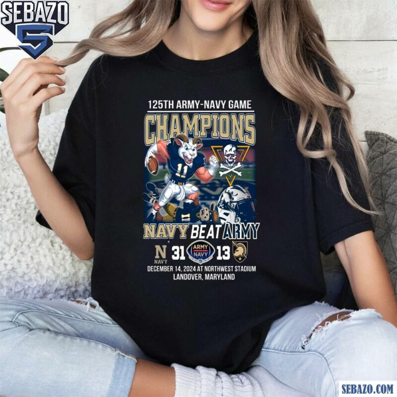 Navy Beat Army 125Th Army Navy Game Champion Shirt t-shirt