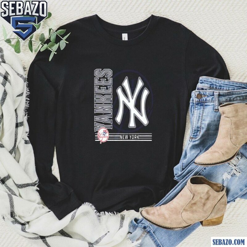 New York Yankees Baseball Vintage Logo Shirt long sleeved