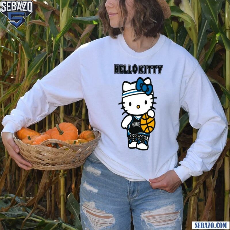 Oklahoma City Thunder Hello Kitty Basketball Shirt long sleeved