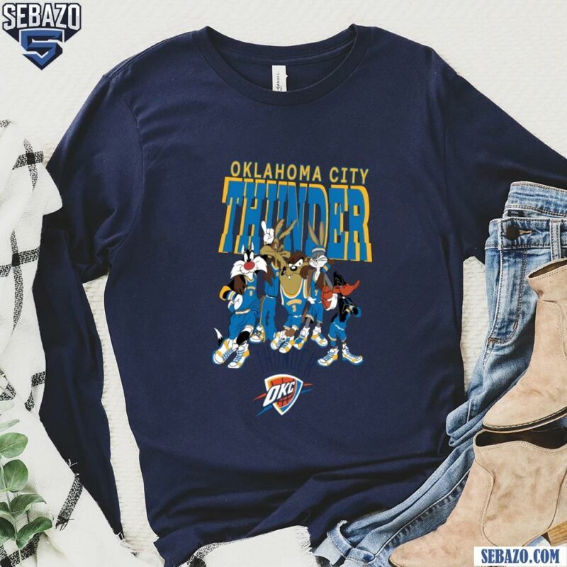 Oklahoma City Thunder Looney Tunes Nba Basketball Shirt long sleeved