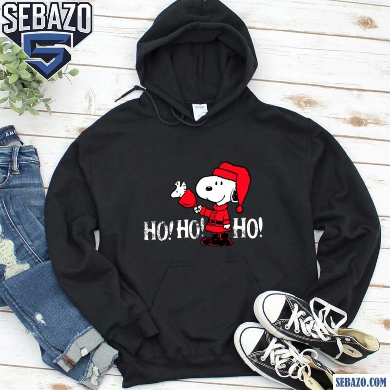 Peanuts Christmas Snoopy In A Santa Suit Ho Ho Ho Shirt hoodie