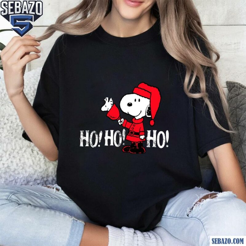 Peanuts Christmas Snoopy In A Santa Suit Ho Ho Ho Shirt t-shirt