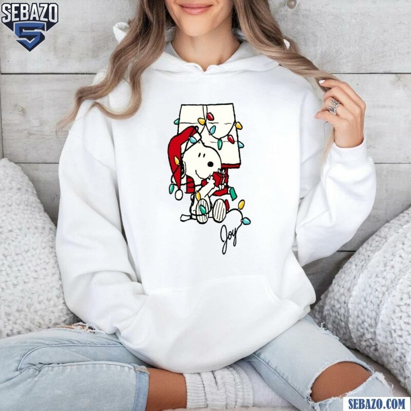 Peanuts Christmas Snoopy Joyful Moment Shirt hoodie