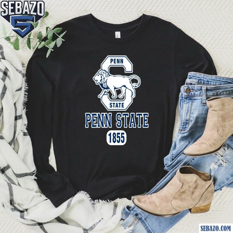 Penn State Nittany Lions Vintage Logo 1855 Shirt long sleeved