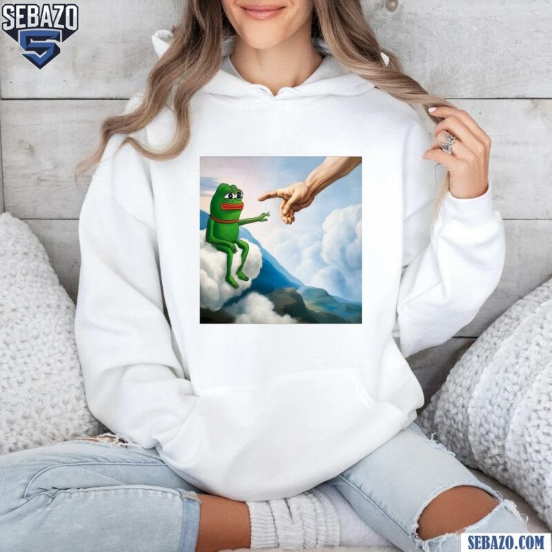 Pepe Token With Hand Funny Meme Shirt hoodie