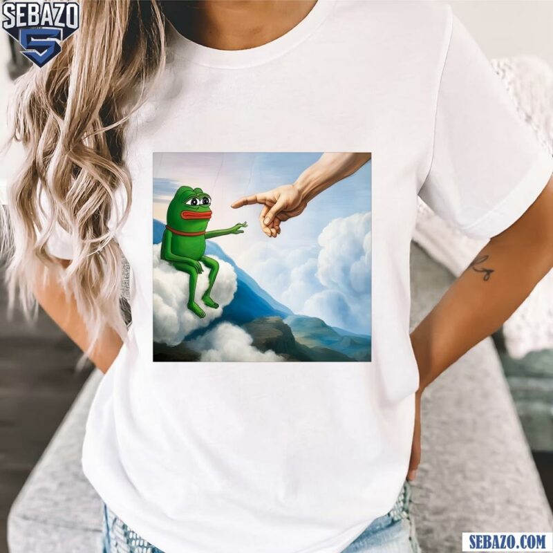 Pepe Token With Hand Funny Meme Shirt t-shirt