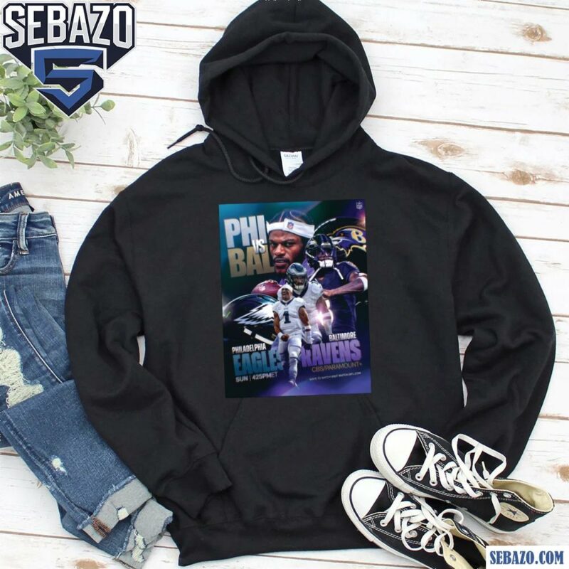 Philadelphia Eagles Vs Baltimore Ravens Nfl Football Shirt hoodie