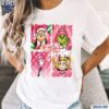 Pink Grinch Christmas Coquette Glitter Shirt t-shirt