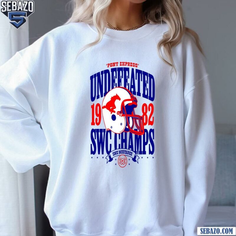 Pony Express Undefeated 1982 Swc Champs Smu Mustangs Shirt sweatshirt