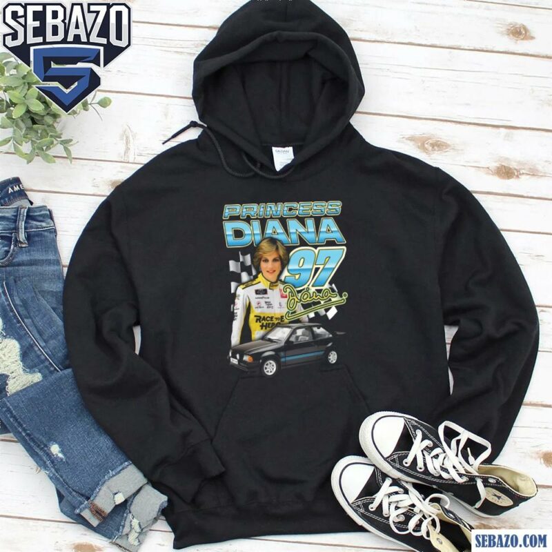 Princess Diana 97 Signature Race Car Shirt hoodie