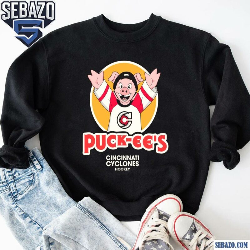 Puck Ees Cincinnati Cyclones Hockey Puckchop Mascot Shirt sweatshirt