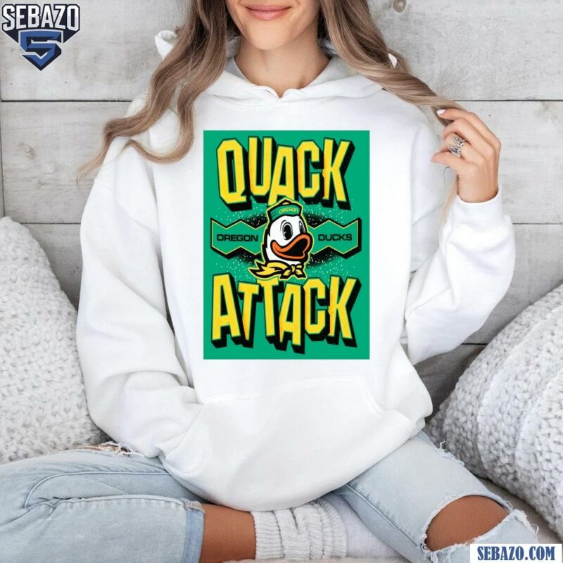 Quack Attack Oregon Ducks Football Logo Shirt hoodie